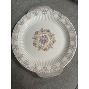 Royal Warranted 22k Gold Serving Plate With Side Handles Made in The USA